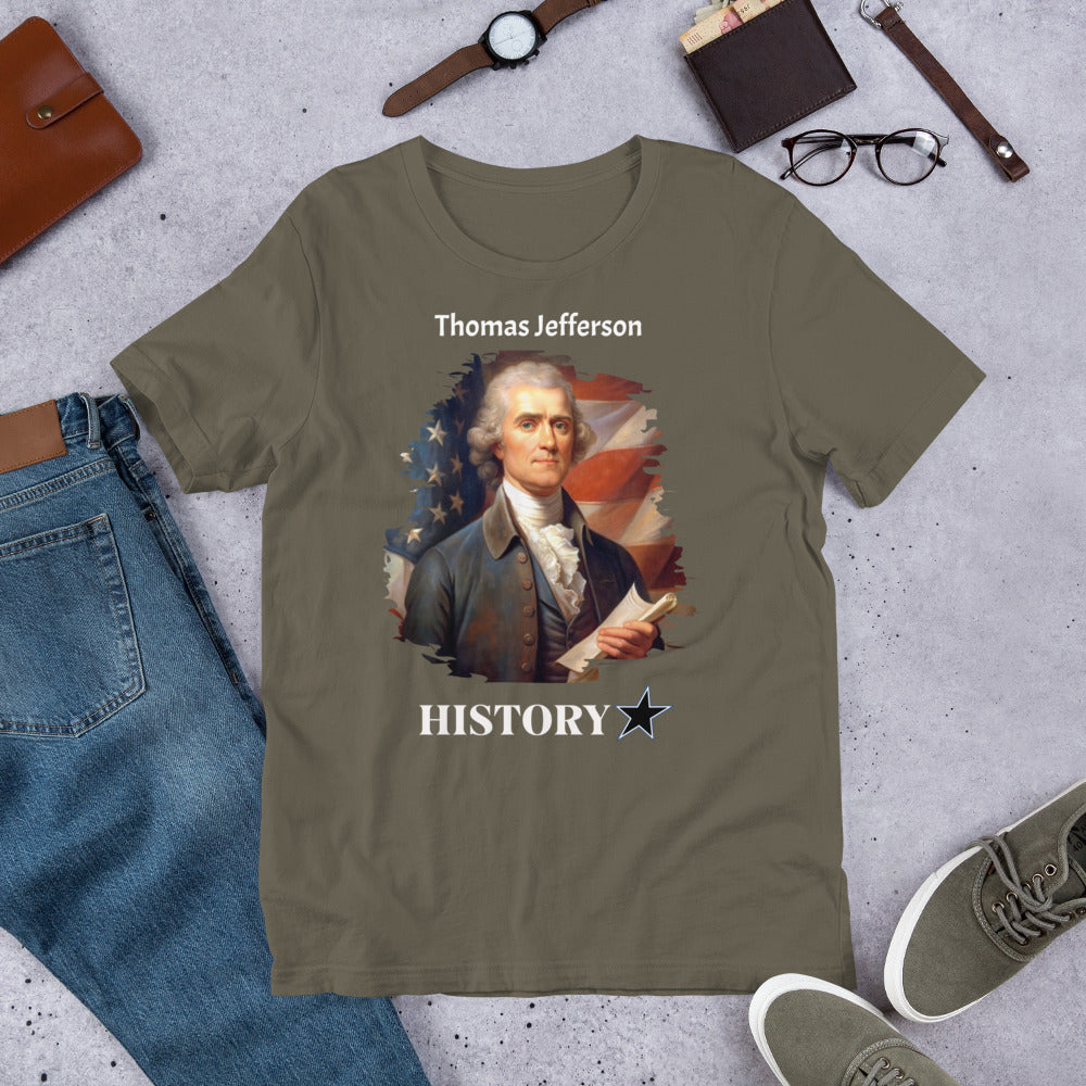 Thomas Jefferson - History Star - Unisex t-shirt