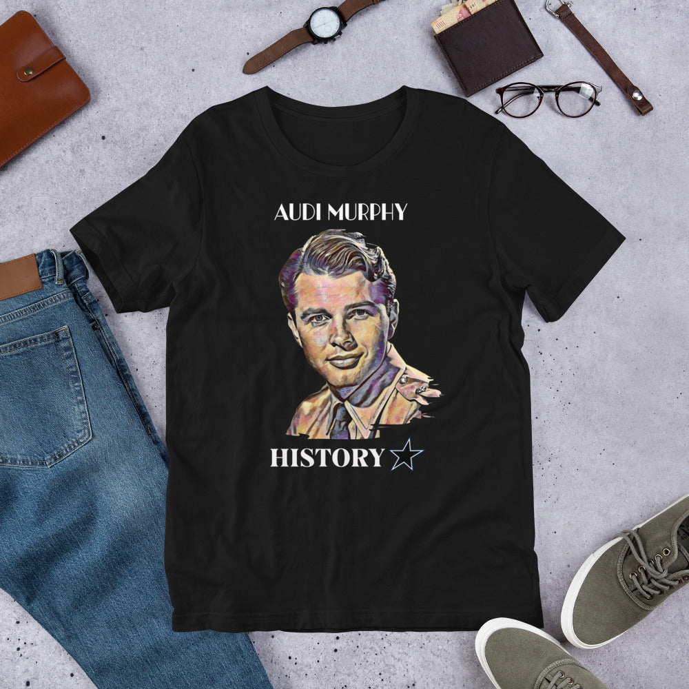 Audi Murphy - History Star - Unisex t-shirt