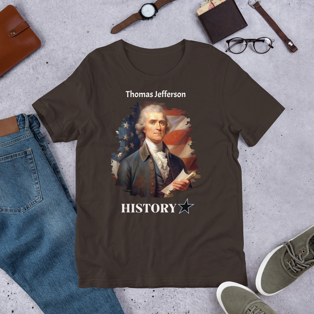 Thomas Jefferson - History Star - Unisex t-shirt