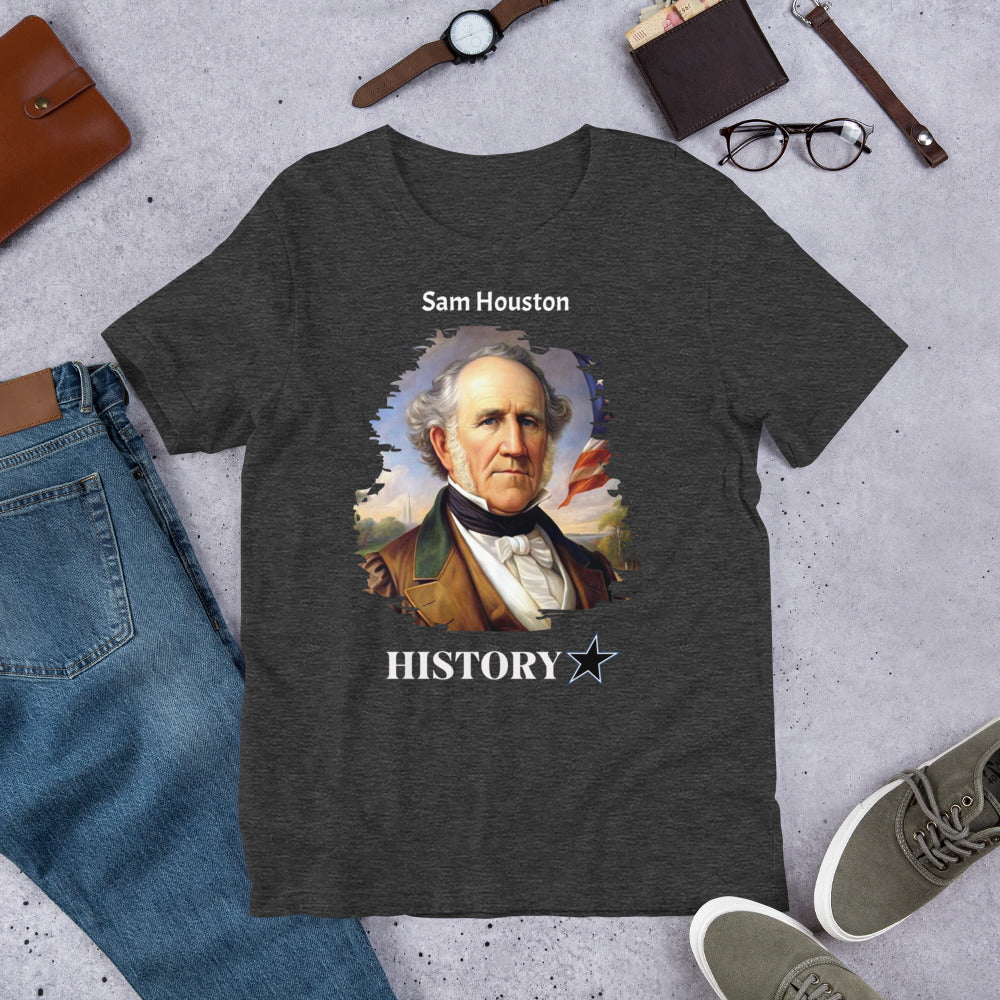 Sam Houston - History Star - Unisex t-shirt