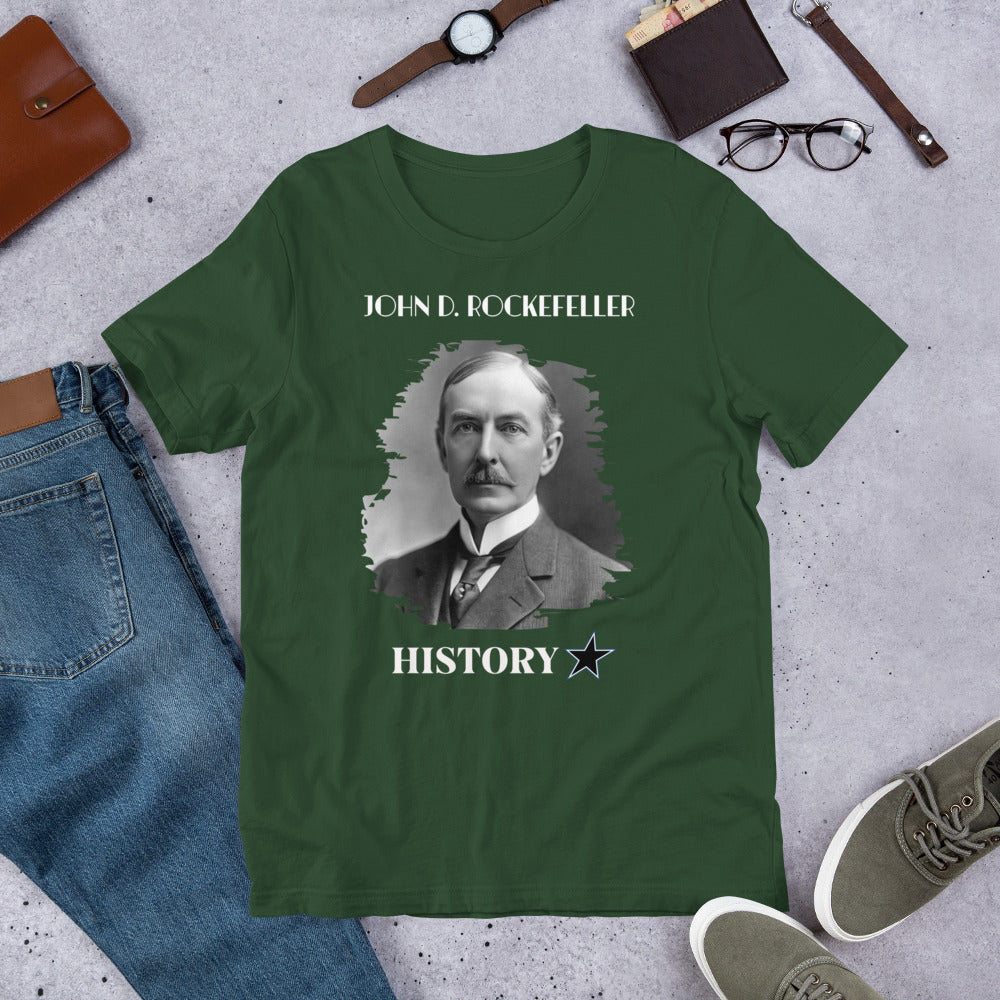 John D. Rockefeller - History Star - Unisex t-shirt