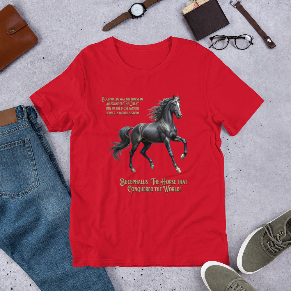 Bucephalus -The Horse that Conquered the World! - Unisex t-shirt