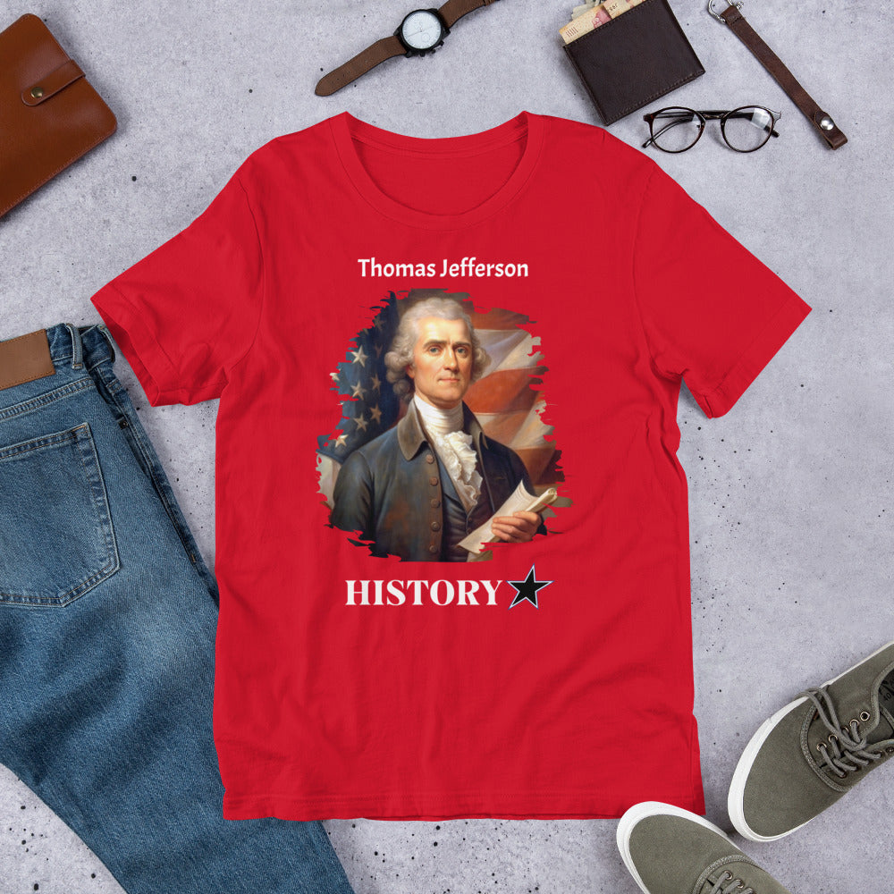 Thomas Jefferson - History Star - Unisex t-shirt