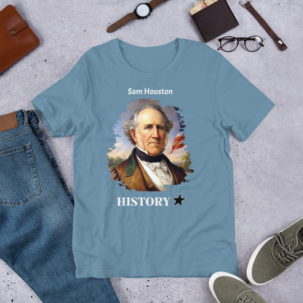 Sam Houston - History Star - Unisex t-shirt