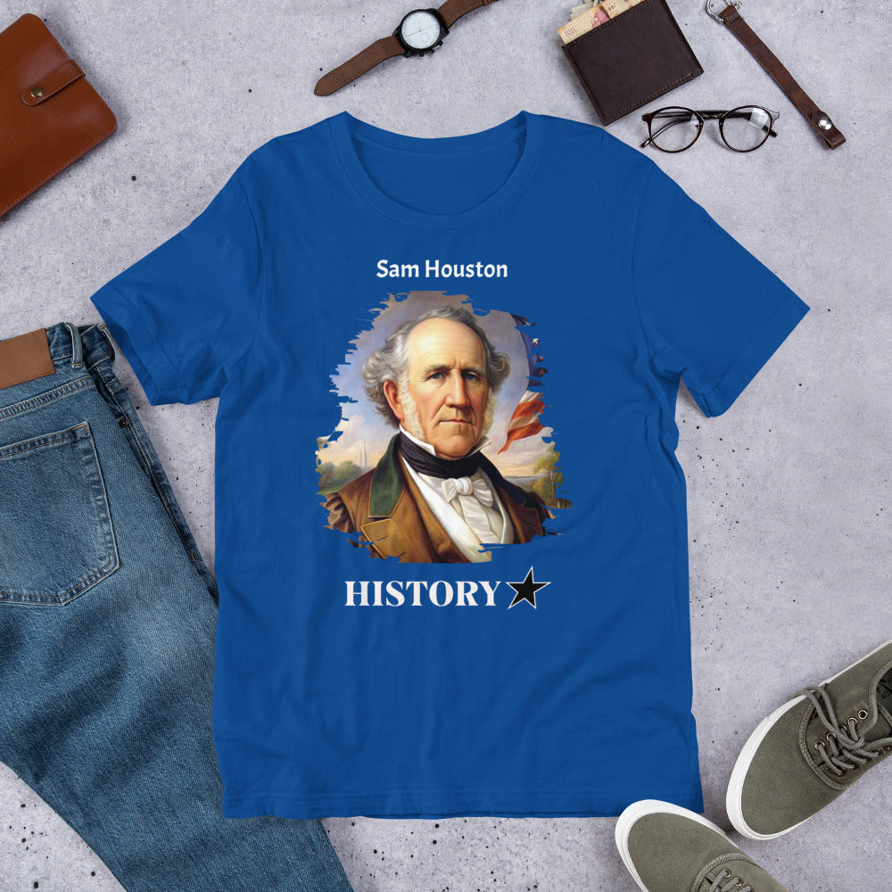 Sam Houston - History Star - Unisex t-shirt