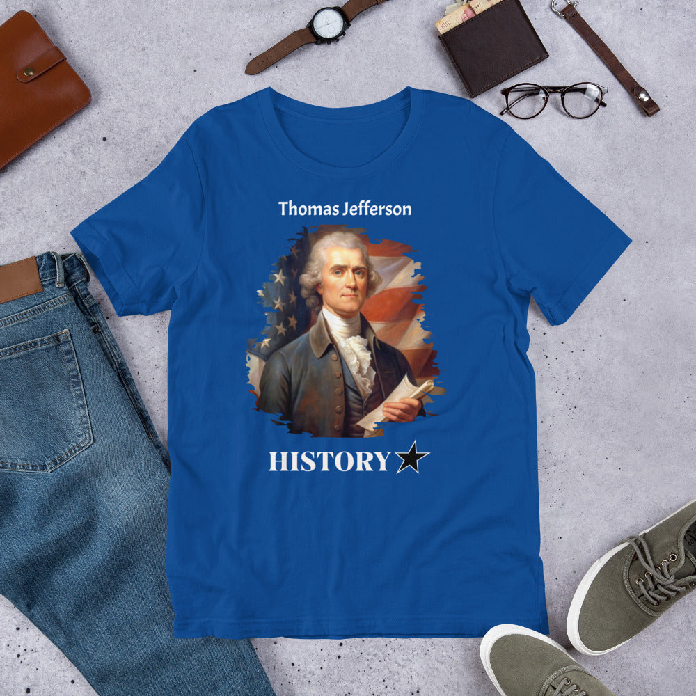 Thomas Jefferson - History Star - Unisex t-shirt