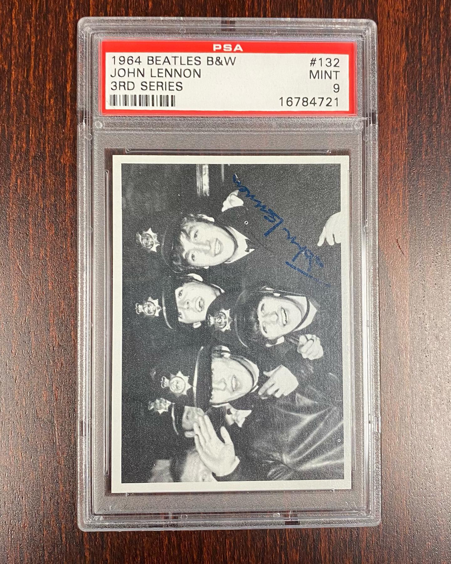 1964 BEATLES B&W, 3RD SERIES #132 - PSA 9