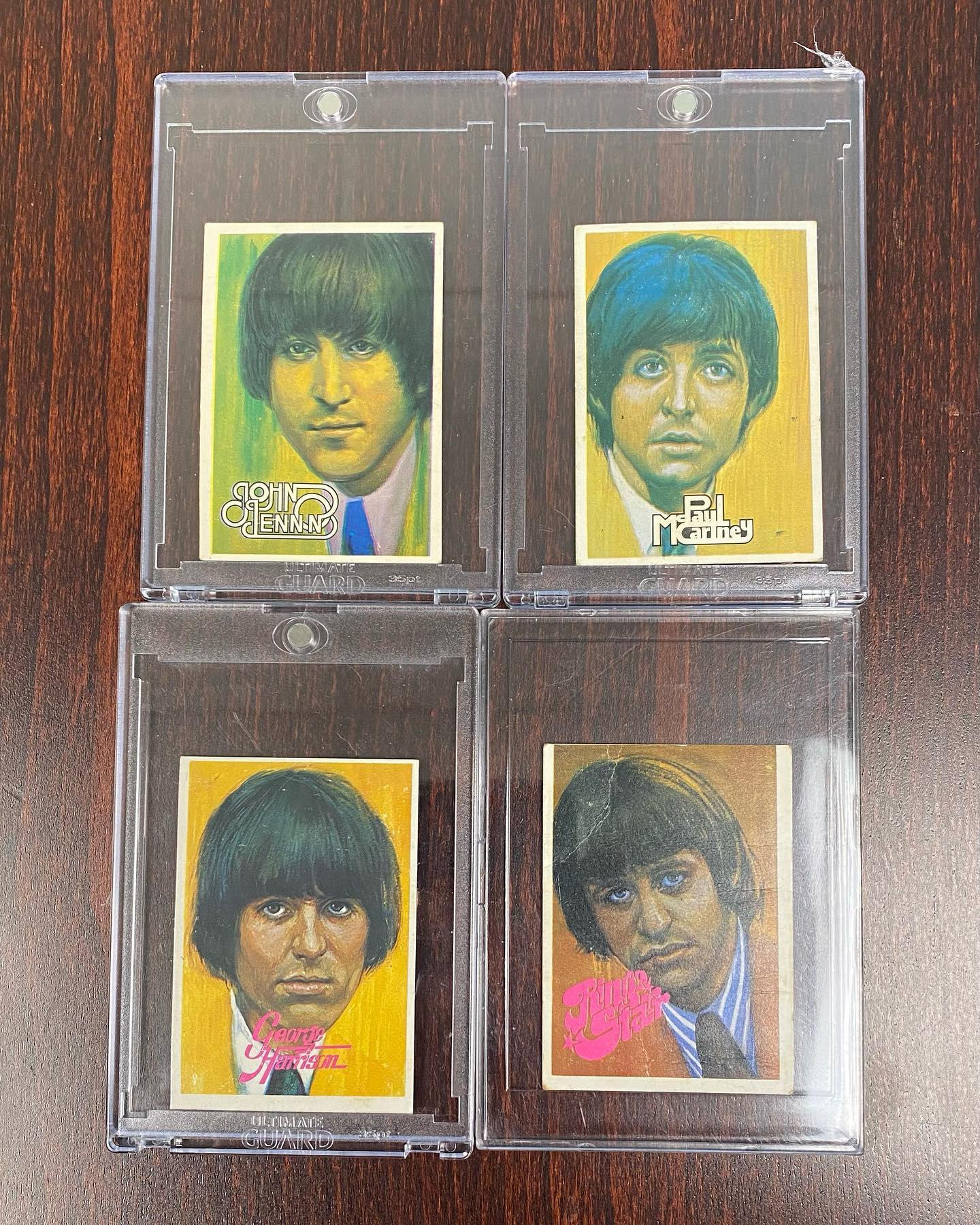 BEATLES ART CARDS - SET OF 4