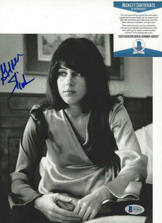 GRACE SLICK of JEFFERSON AIRPLANE SIGNED 8x10 PHOTO BECKETT BAS COA