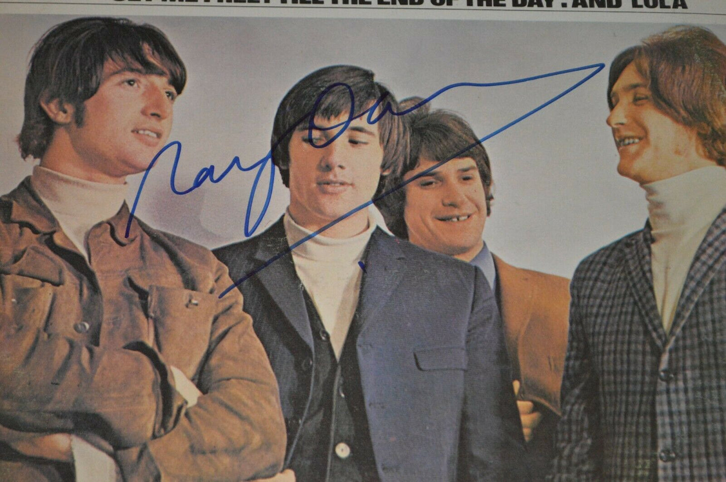 Ray Davies Autographed The Kinks Greatest Hits Original 1966 Vinyl LP Beckett COA