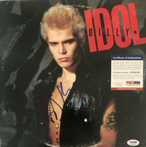 Billy Idol Self Titled Signed Album Vinyl LP Autographed PSA COA